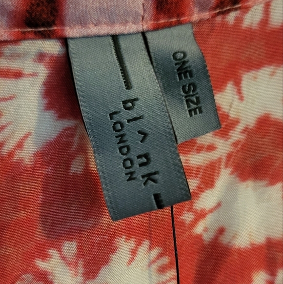 AnthropologieBI-nk London Lia Shibori Kimono Pink Tie Dye - Picture 8 of 9